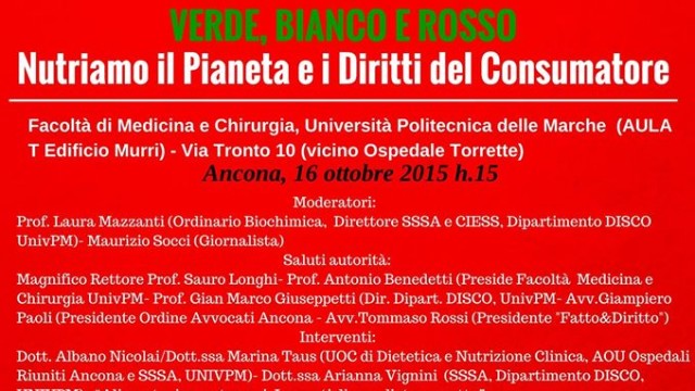 Verde, bianco e rosso: Nutriamo il pianeta e i diritti del consumatore